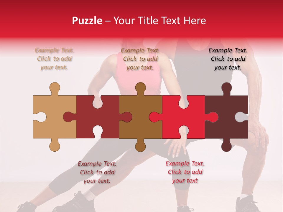 Young Background Fitness PowerPoint Template