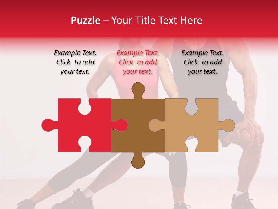 Young Background Fitness PowerPoint Template