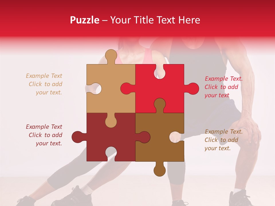 Young Background Fitness PowerPoint Template