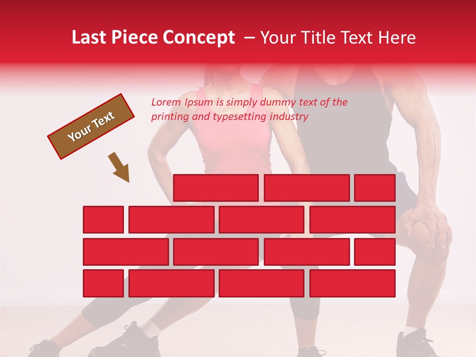 Young Background Fitness PowerPoint Template