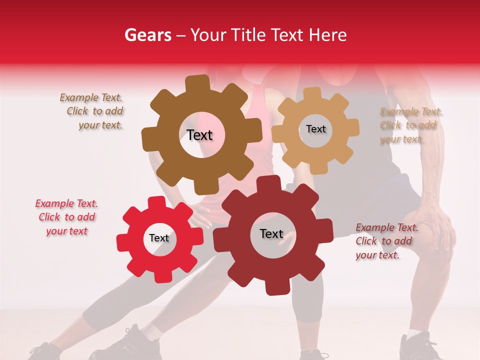 Young Background Fitness PowerPoint Template