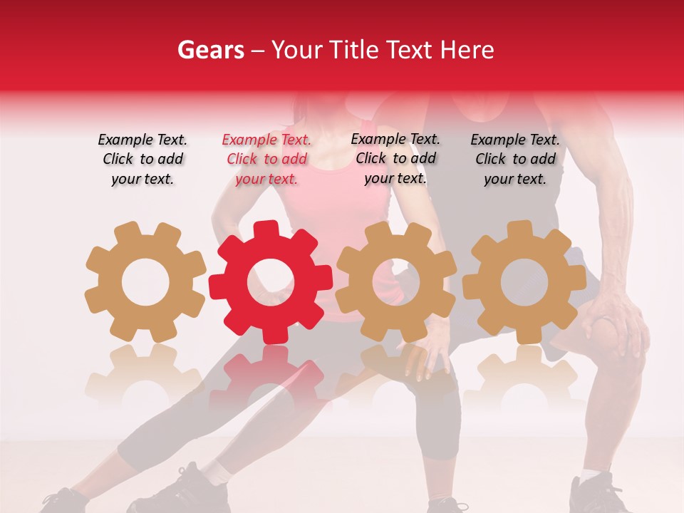 Young Background Fitness PowerPoint Template