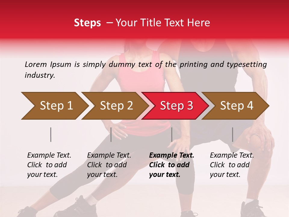 Young Background Fitness PowerPoint Template