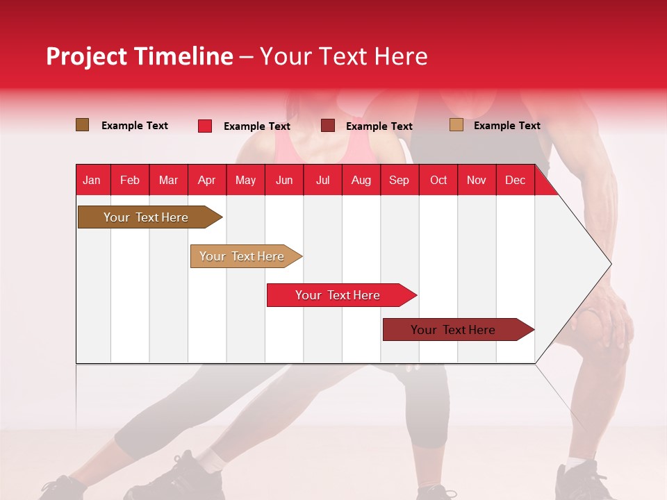 Young Background Fitness PowerPoint Template