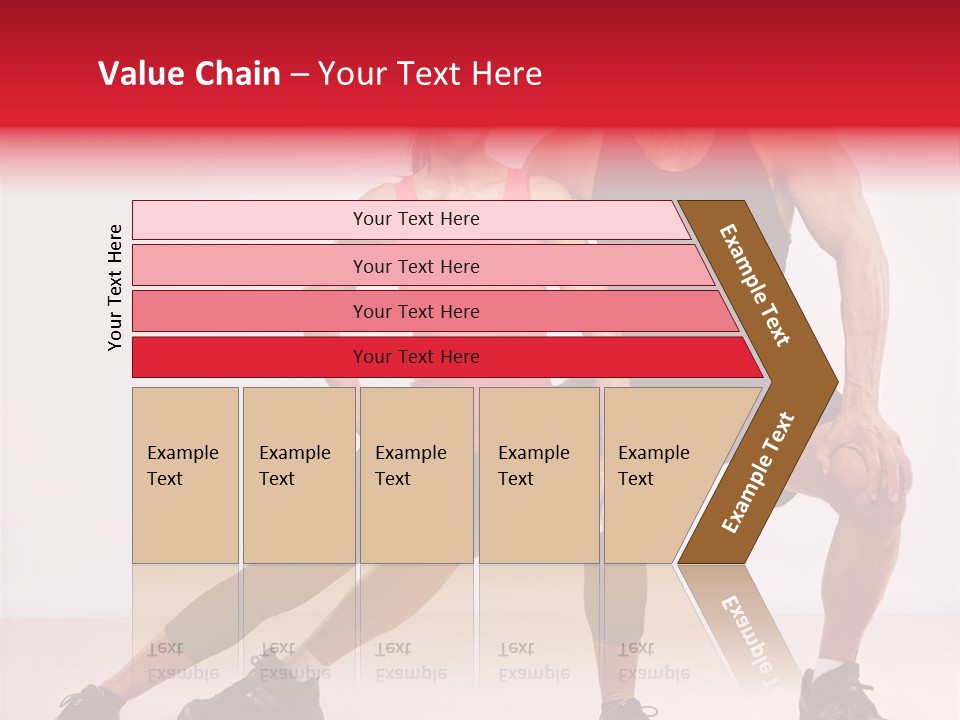 Young Background Fitness PowerPoint Template