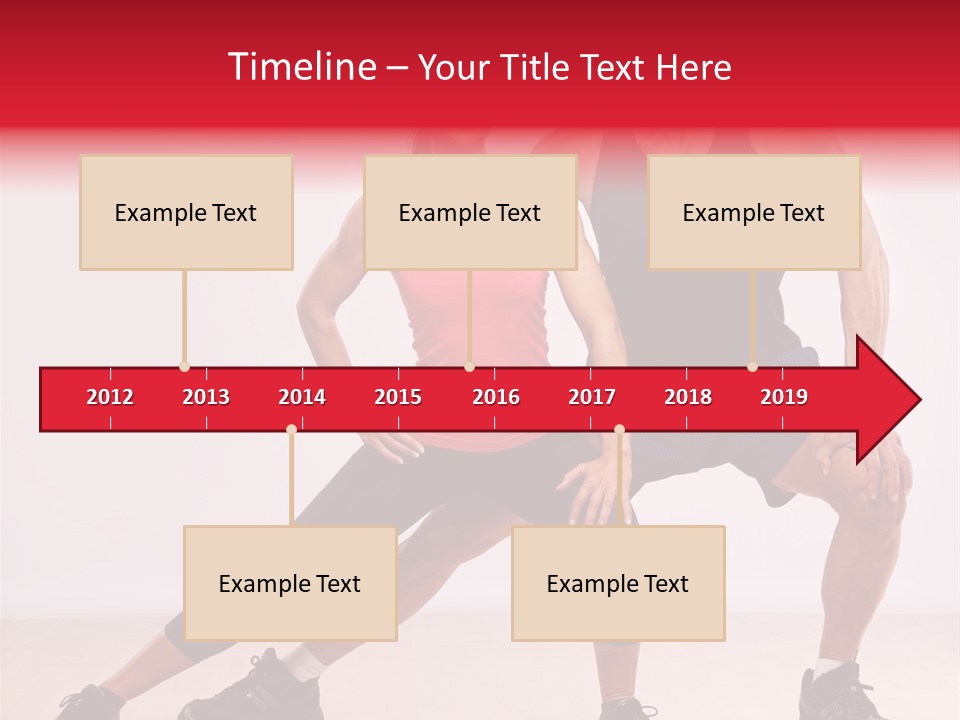 Young Background Fitness PowerPoint Template