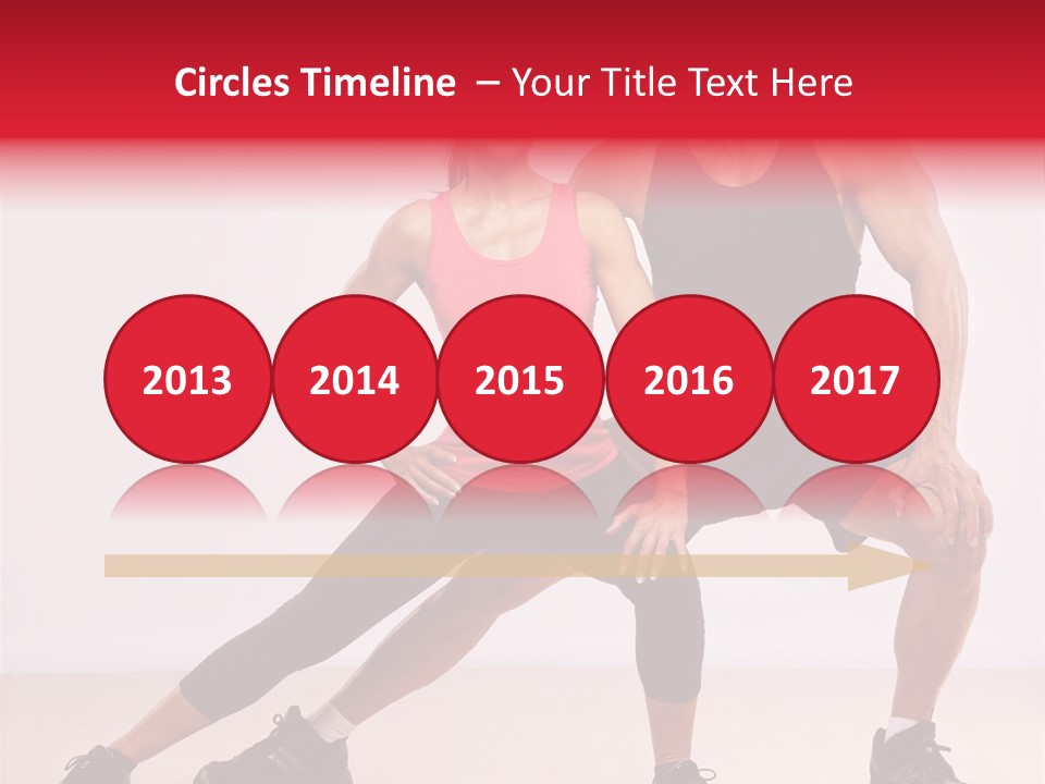 Young Background Fitness PowerPoint Template