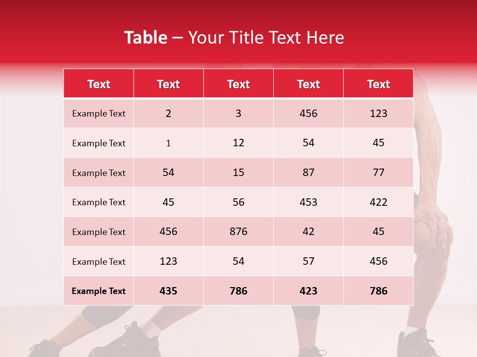 Young Background Fitness PowerPoint Template