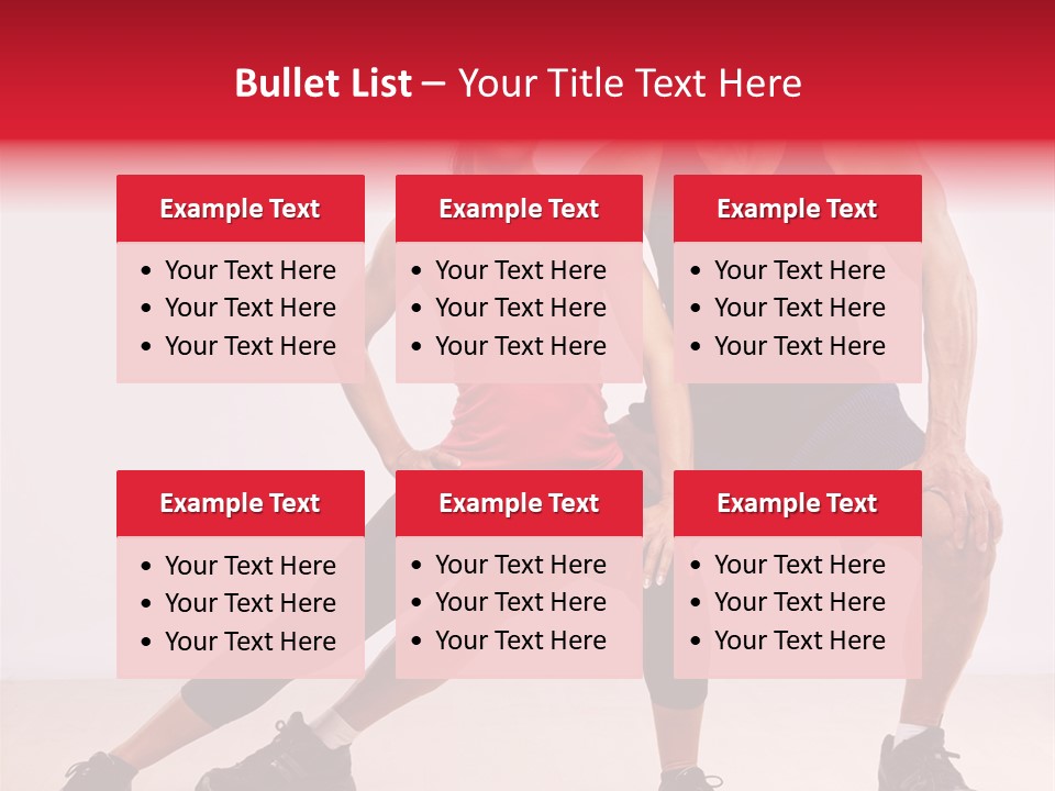 Young Background Fitness PowerPoint Template