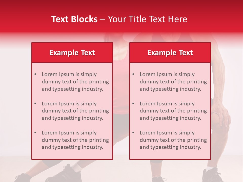 Young Background Fitness PowerPoint Template