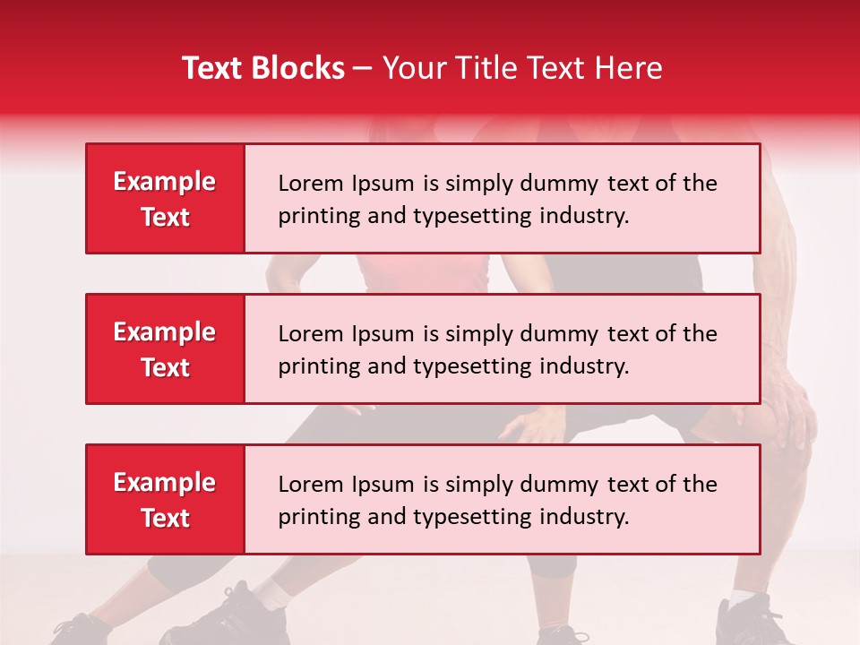 Young Background Fitness PowerPoint Template