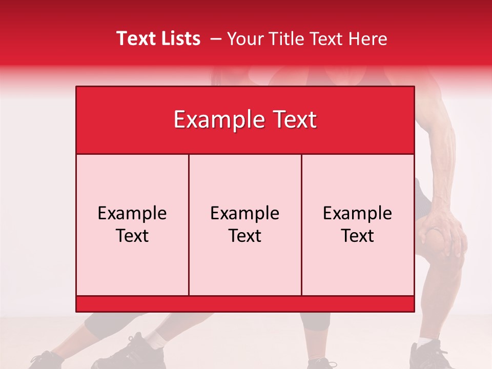 Young Background Fitness PowerPoint Template