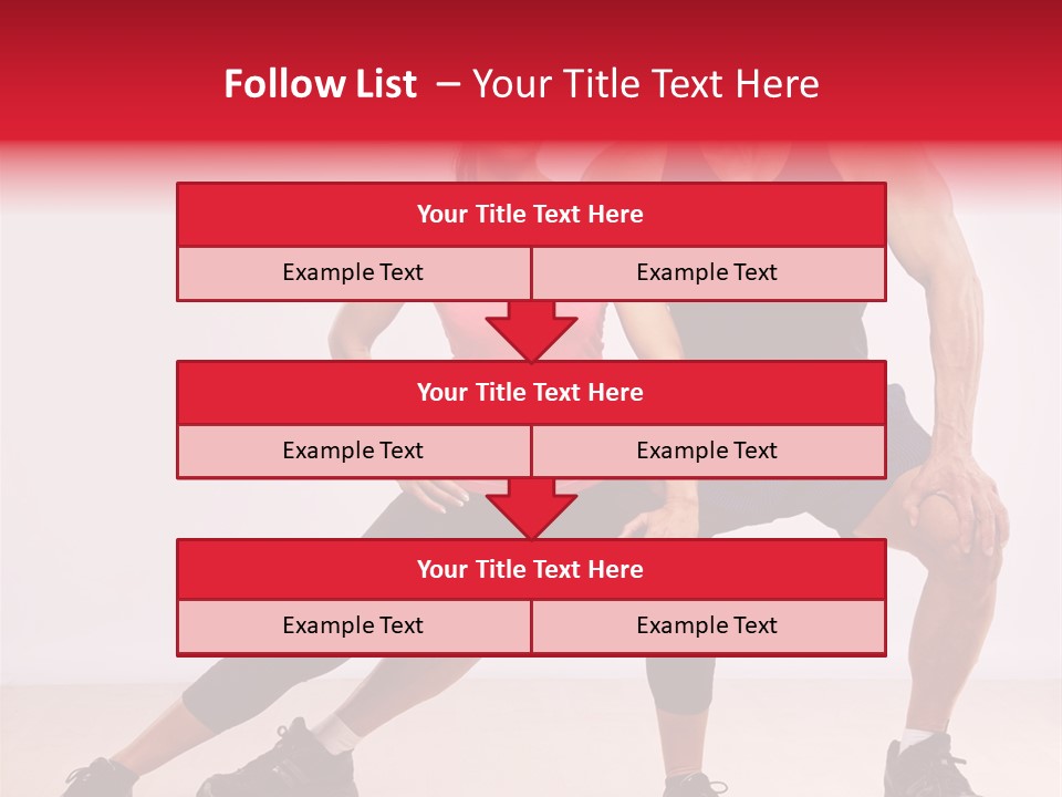 Young Background Fitness PowerPoint Template