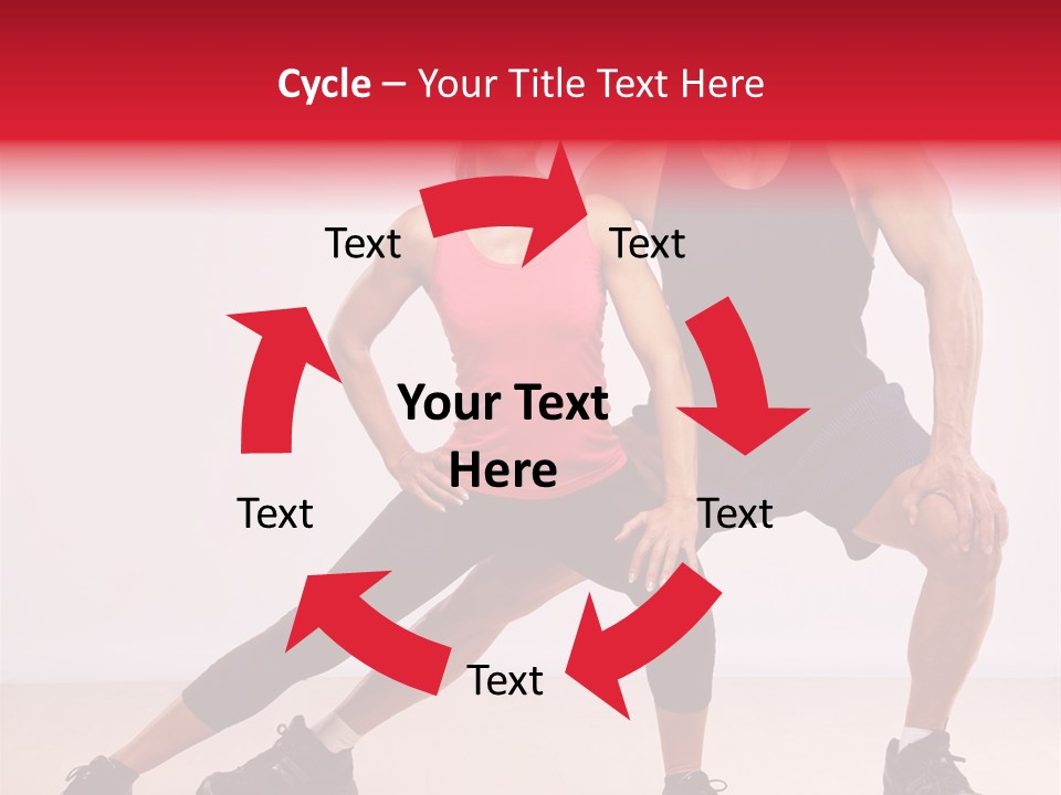 Young Background Fitness PowerPoint Template