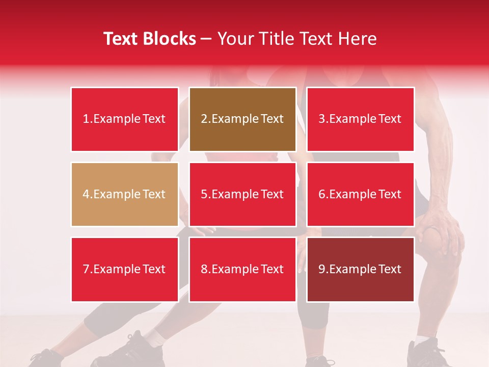 Young Background Fitness PowerPoint Template