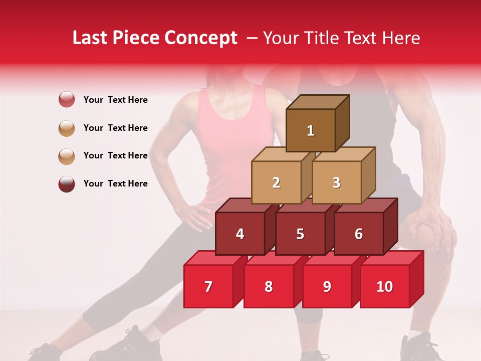 Young Background Fitness PowerPoint Template