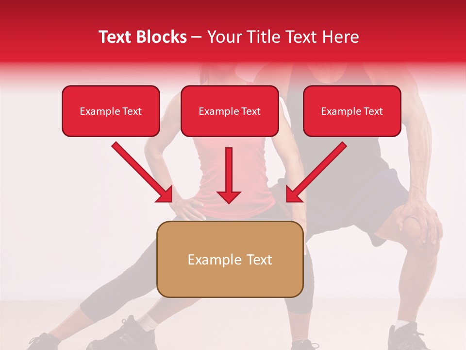 Young Background Fitness PowerPoint Template
