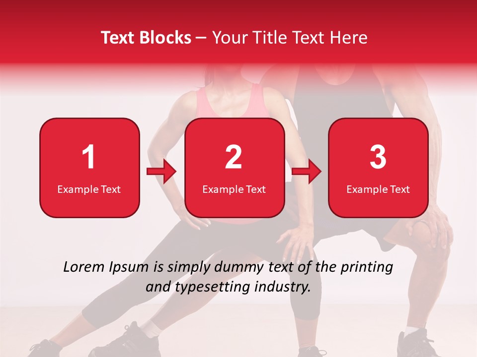 Young Background Fitness PowerPoint Template