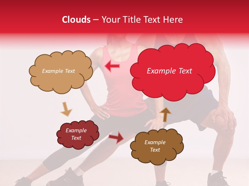 Young Background Fitness PowerPoint Template