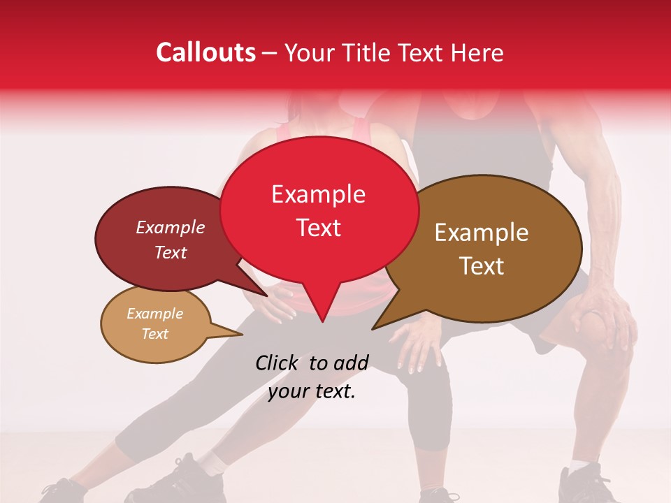 Young Background Fitness PowerPoint Template