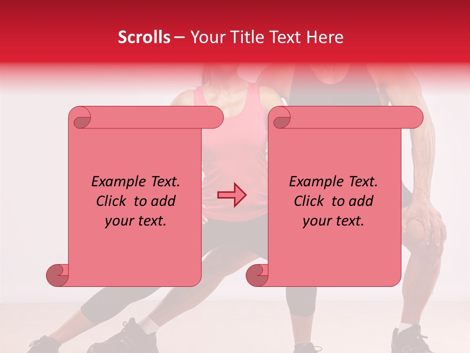 Young Background Fitness PowerPoint Template