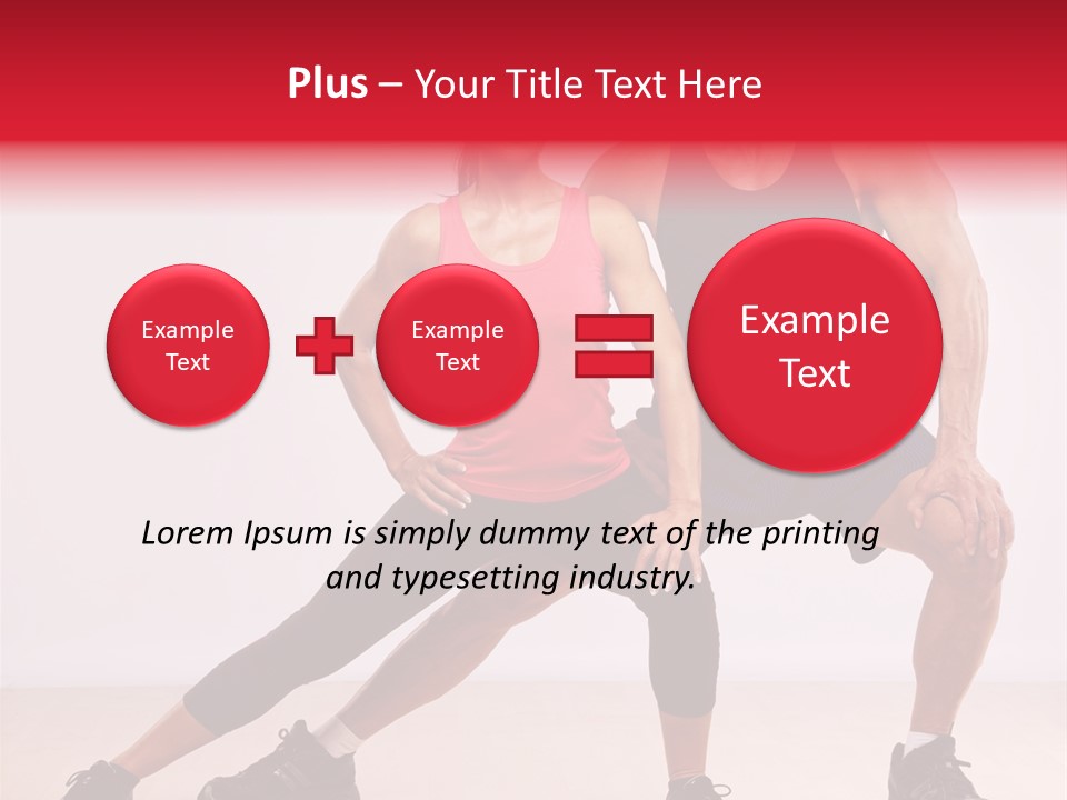 Young Background Fitness PowerPoint Template
