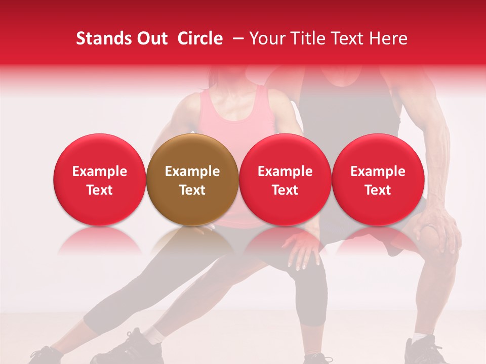 Young Background Fitness PowerPoint Template