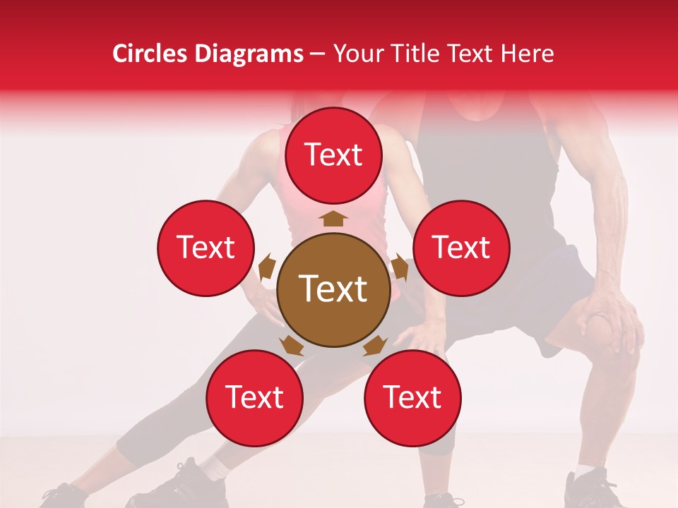 Young Background Fitness PowerPoint Template