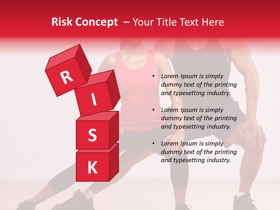 Young Background Fitness PowerPoint Template