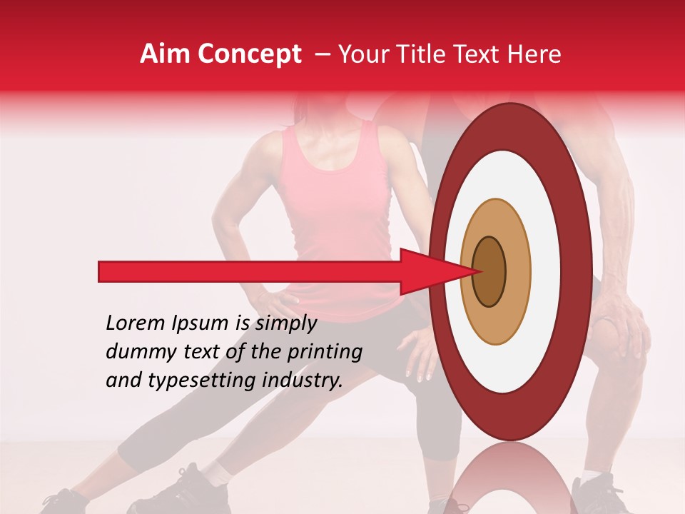 Young Background Fitness PowerPoint Template