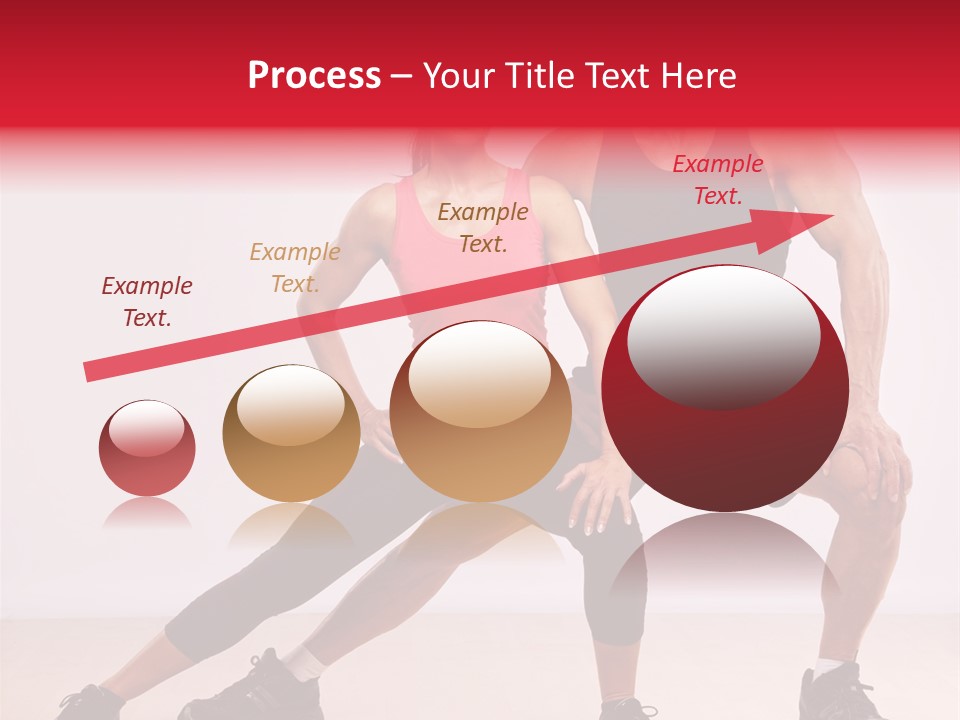 Young Background Fitness PowerPoint Template