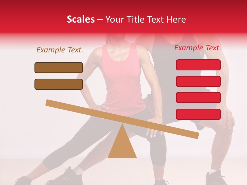 Young Background Fitness PowerPoint Template