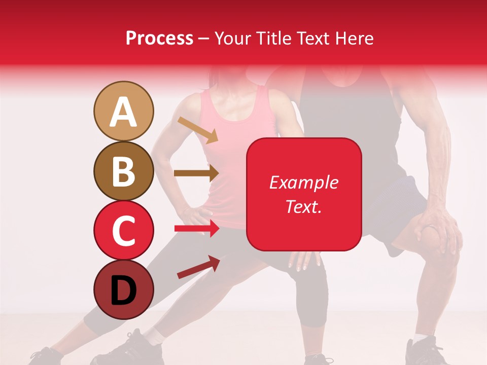 Young Background Fitness PowerPoint Template