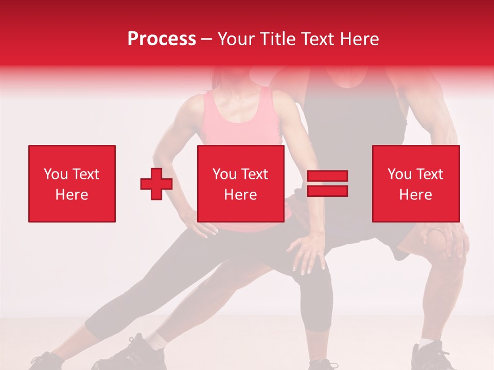 Young Background Fitness PowerPoint Template