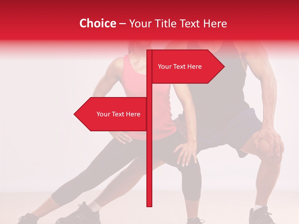 Young Background Fitness PowerPoint Template