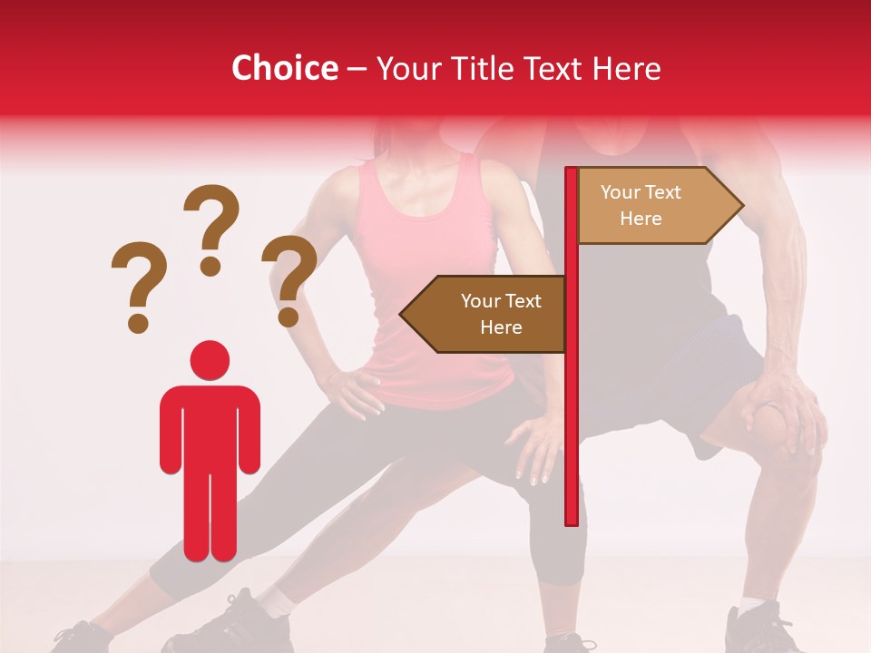 Young Background Fitness PowerPoint Template