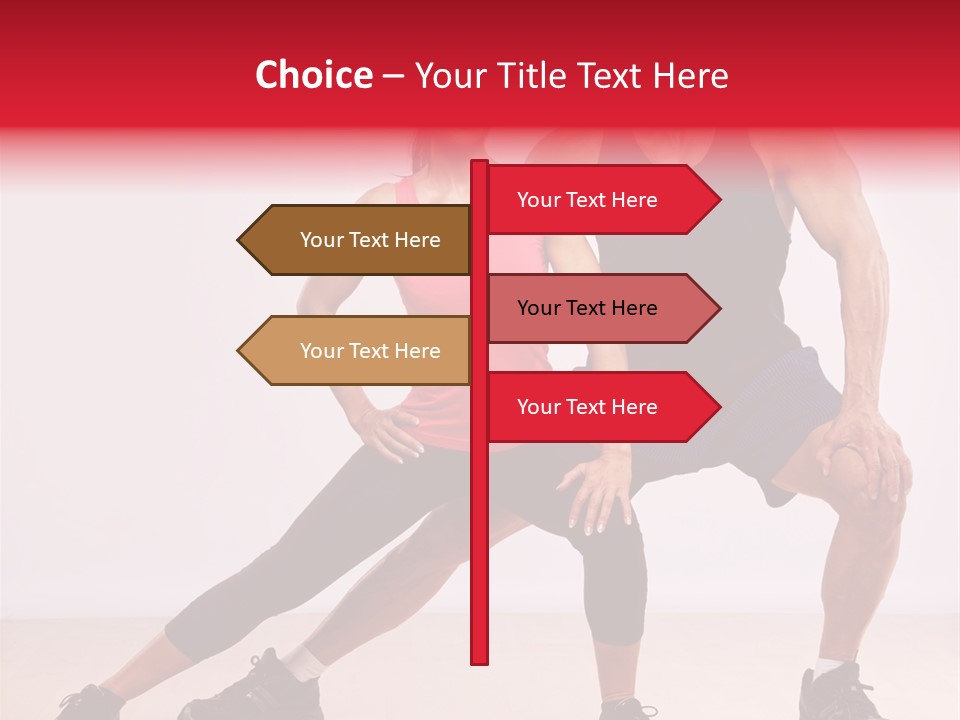 Young Background Fitness PowerPoint Template