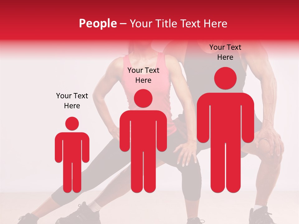 Young Background Fitness PowerPoint Template