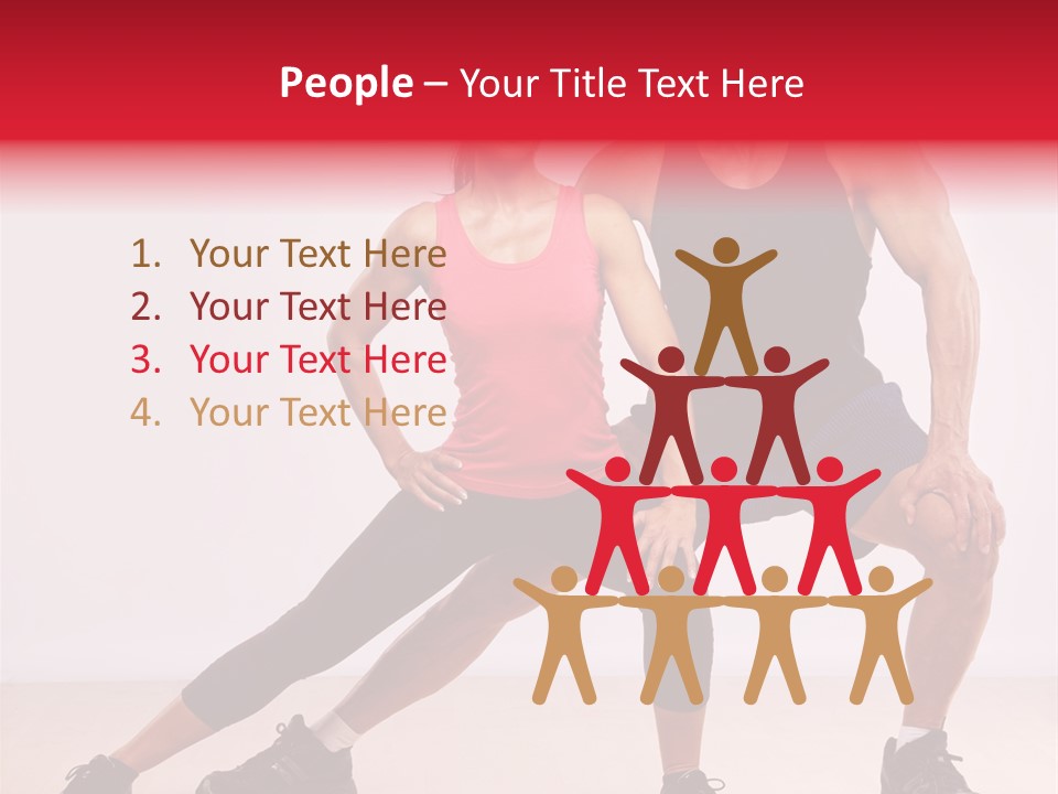 Young Background Fitness PowerPoint Template