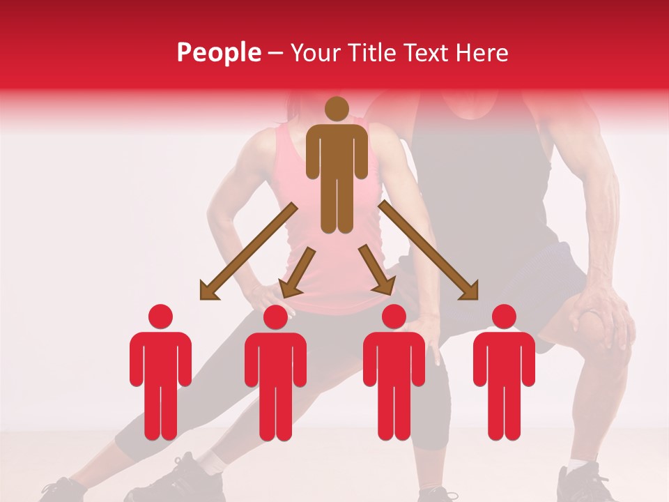 Young Background Fitness PowerPoint Template