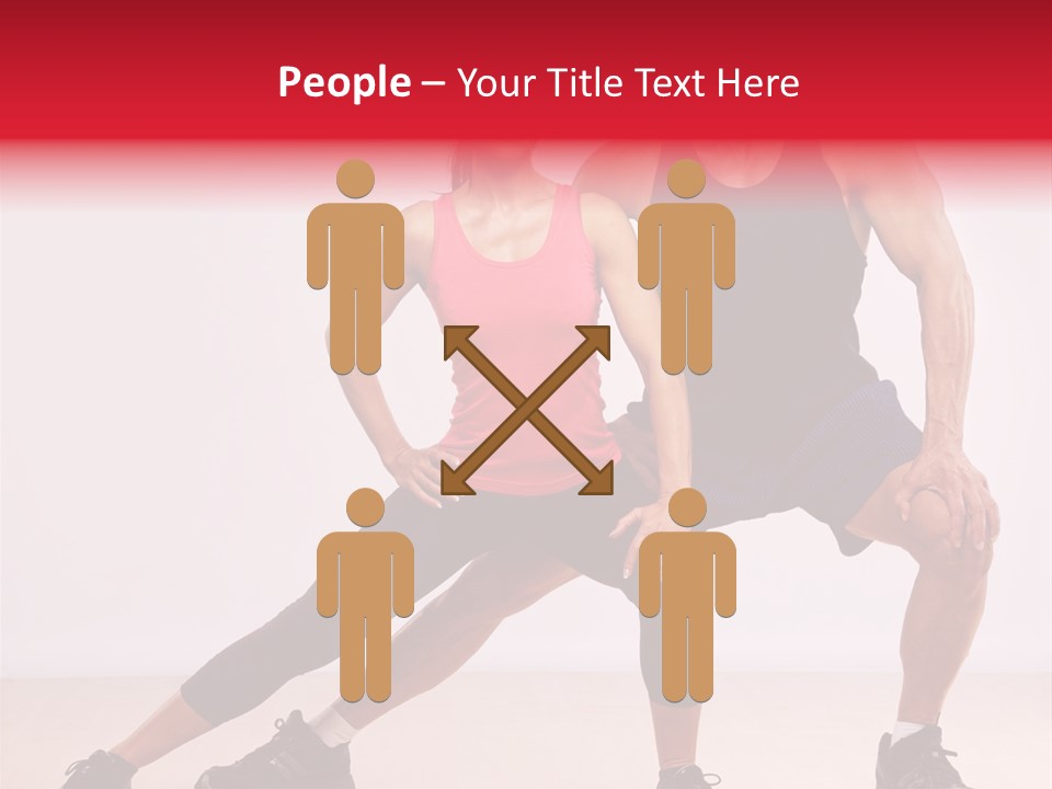 Young Background Fitness PowerPoint Template