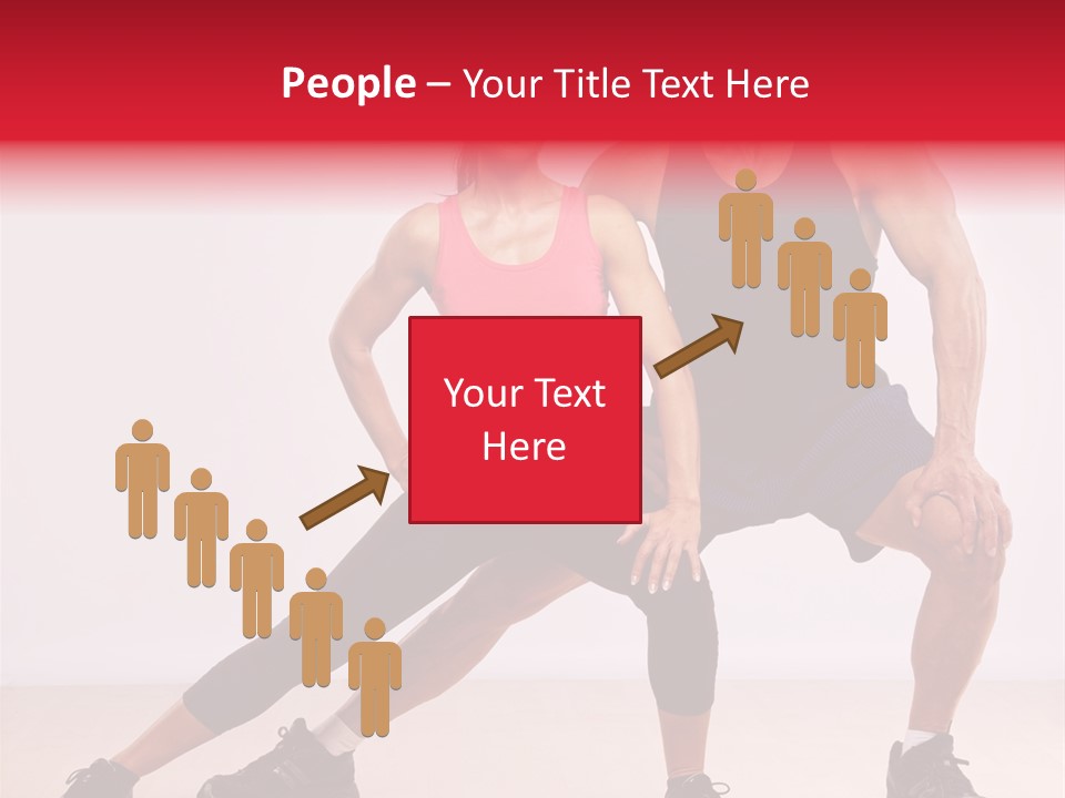 Young Background Fitness PowerPoint Template