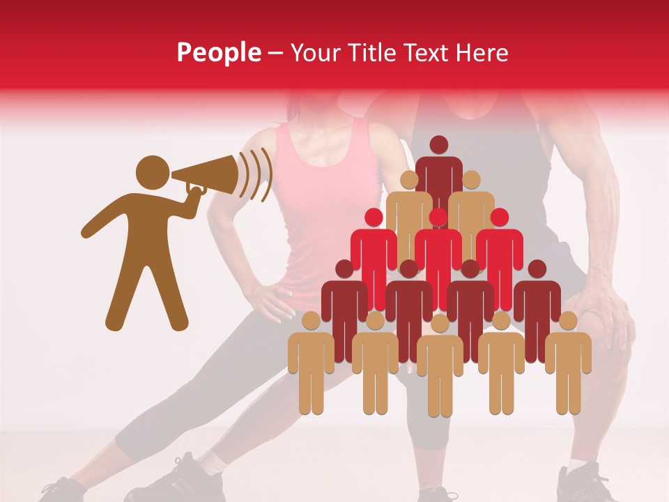 Young Background Fitness PowerPoint Template