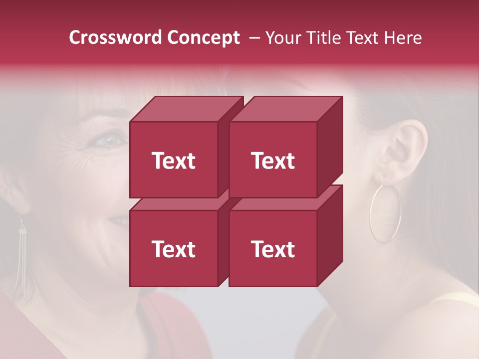 Delighted Female People PowerPoint Template