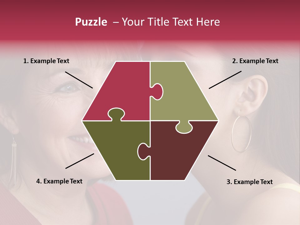 Delighted Female People PowerPoint Template