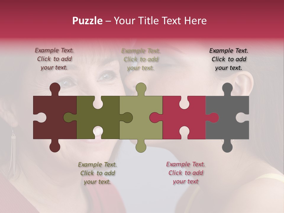 Delighted Female People PowerPoint Template