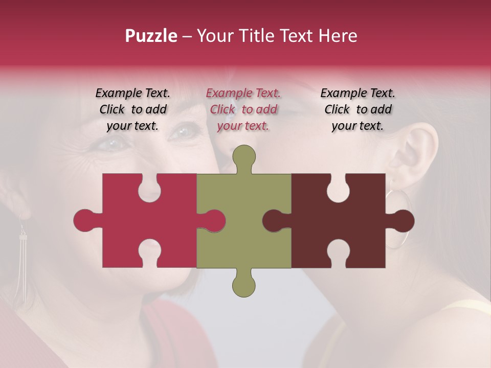 Delighted Female People PowerPoint Template