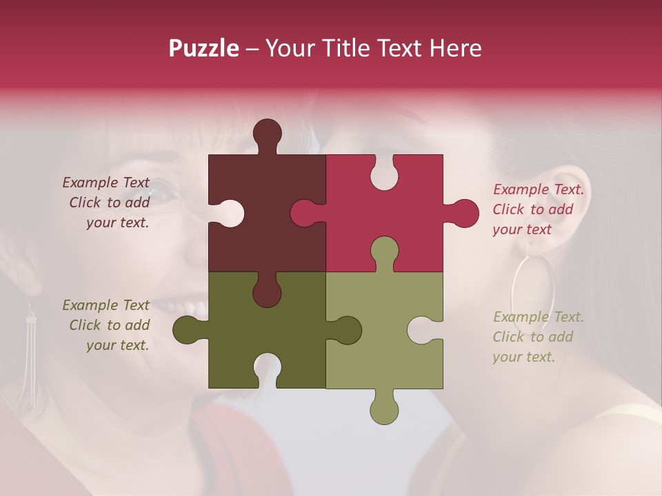 Delighted Female People PowerPoint Template