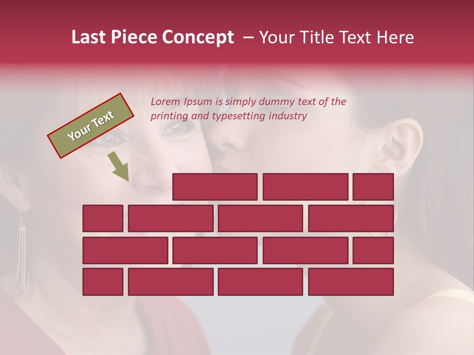 Delighted Female People PowerPoint Template