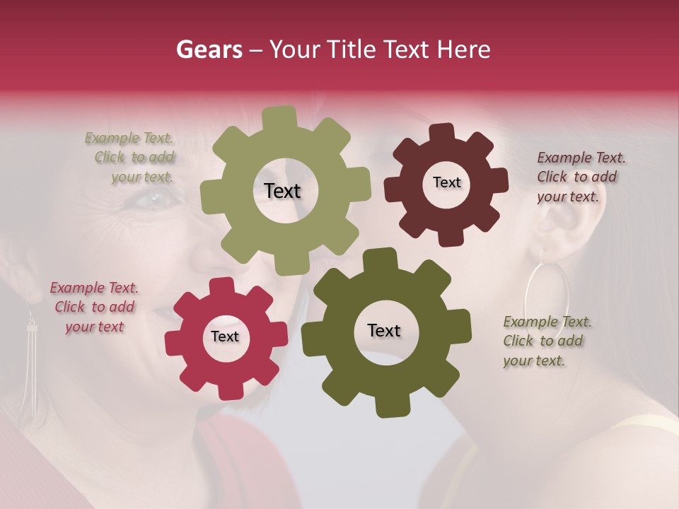 Delighted Female People PowerPoint Template